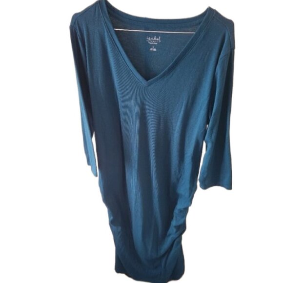 Isabel Ruched Maternity Dress 3/4 Sleeve - Picture 1 of 5